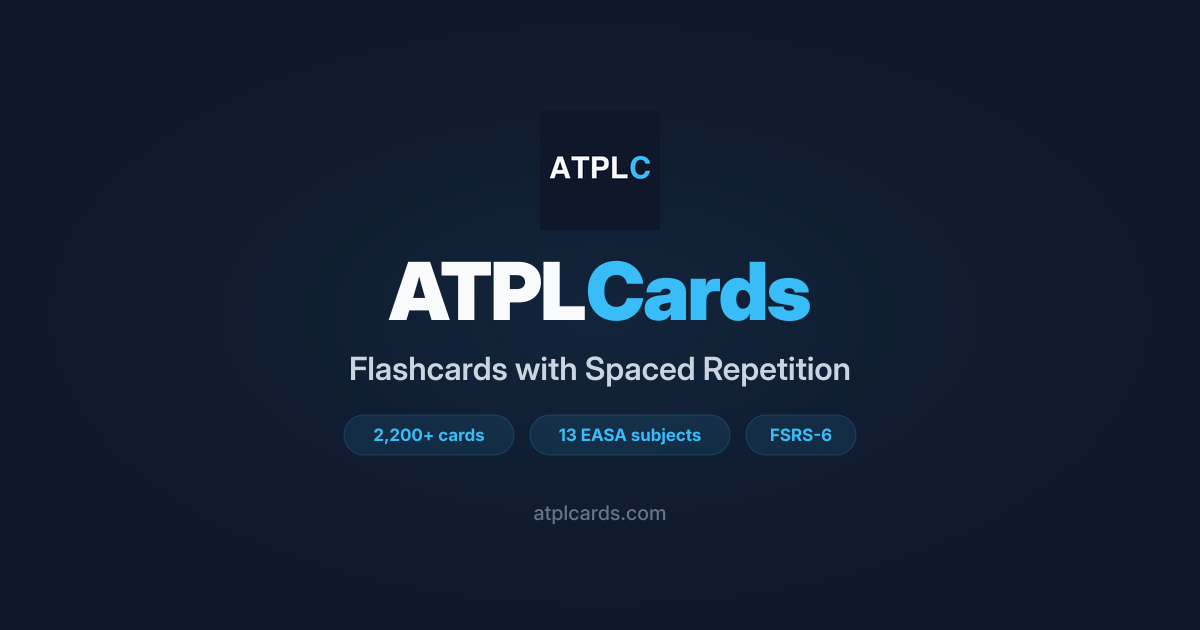 ATPLCards — ATPL Flashcards with Spaced Repetition | All 13 EASA Subjects